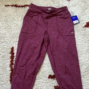 Burgundy Joy Lab Joggers/Sweats - size S